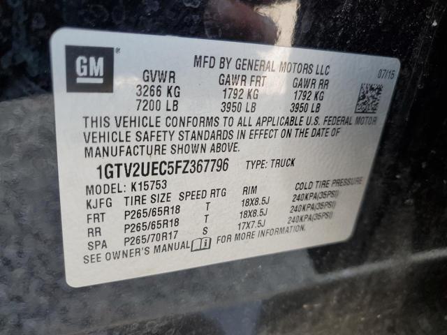 2015 GMC SIERRA K15 1GTV2UEC5FZ367796