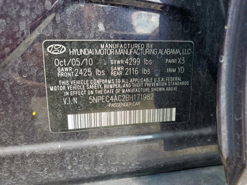 2011 HYUNDAI SONATA SE - 5NPEC4AC2BH171982