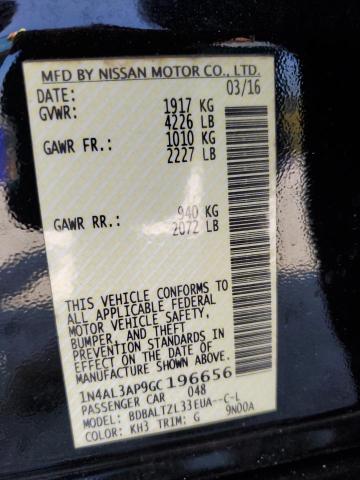 2016 NISSAN ALTIMA 2.5 - 1N4AL3AP9GC196656