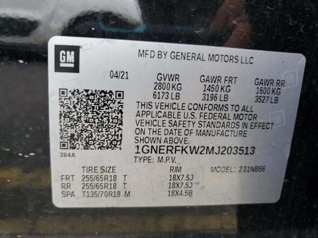 2021 CHEVROLET TRAVERSE L - 1GNERFKW2MJ203513