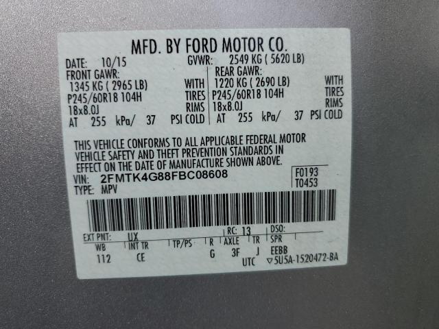 2015 FORD EDGE SE 2FMTK4G88FBC08608