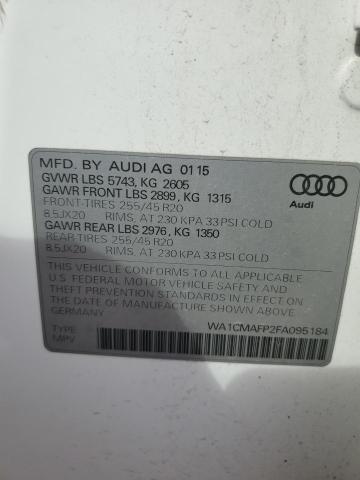 2015 AUDI Q5 TDI PRE WA1CMAFP2FA095184
