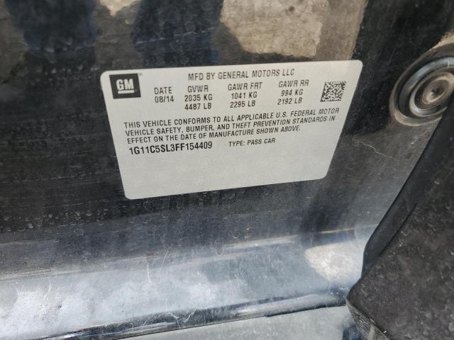 2015 CHEVROLET MALIBU 1LT 1G11C5SL3FF154409