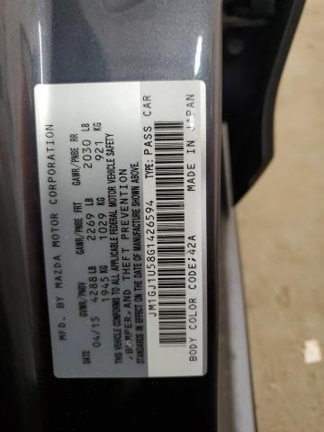 2016 MAZDA 6 SPORT JM1GJ1U58G1426594