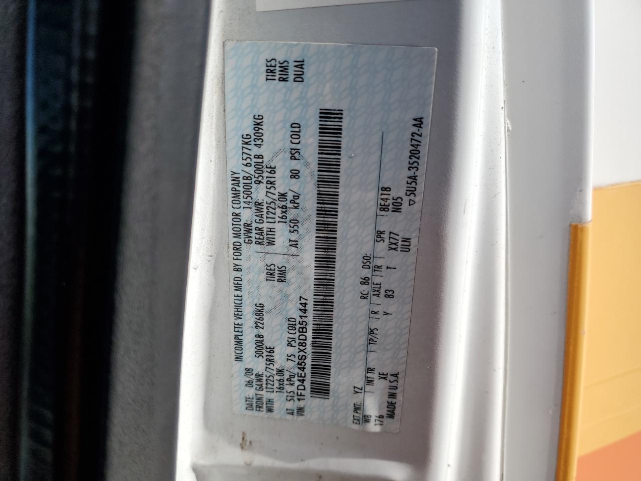 Lot #3240274997 2008 FORD ECONOLINE