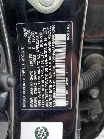 2018 HONDA CIVIC SPOR - SHHFK7H42JU237370