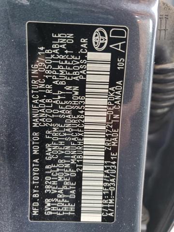 2015 TOYOTA COROLLA L - 2T1BURHEXFC264536