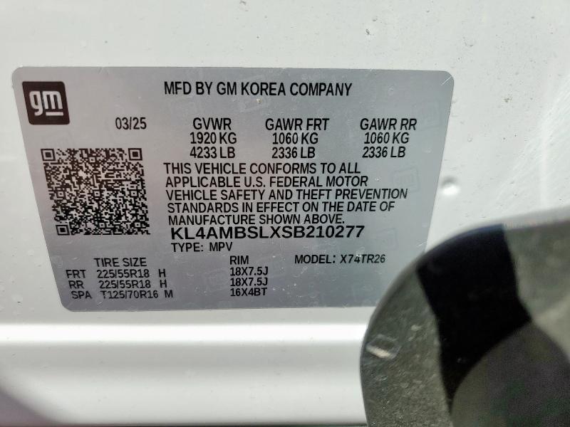 2025 BUICK ENCORE GX KL4AMBSLXSB210277