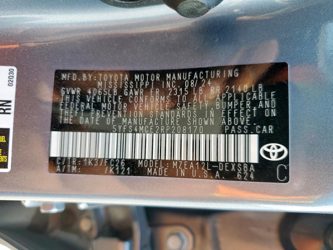 2024 TOYOTA COROLLA SE #3301878440