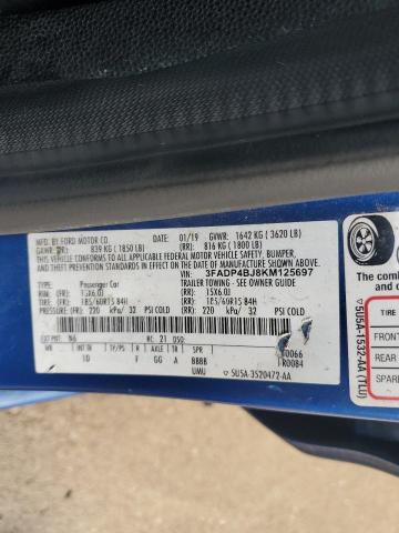 2019 FORD FIESTA SE #3264307394