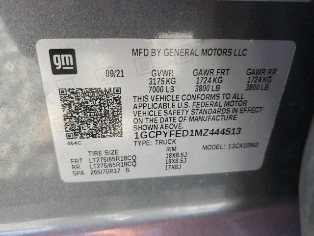 2021 CHEVROLET SILVERADO #3303691027