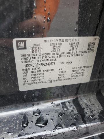 2015 CHEVROLET SILVERADO - 1GCRCREH5FZ149672