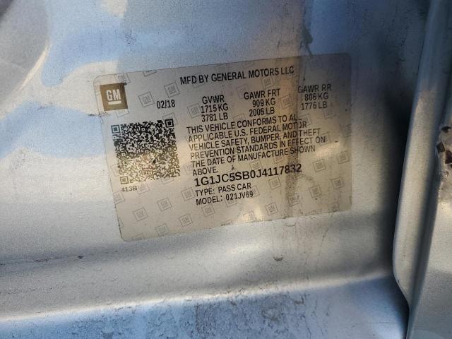 2018 CHEVROLET SONIC LT 1G1JC5SB0J4117832