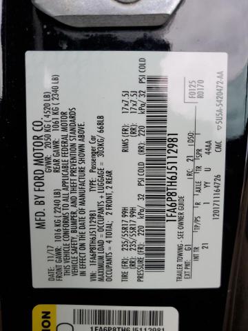 2018 FORD MUSTANG 1FA6P8TH6J5112981