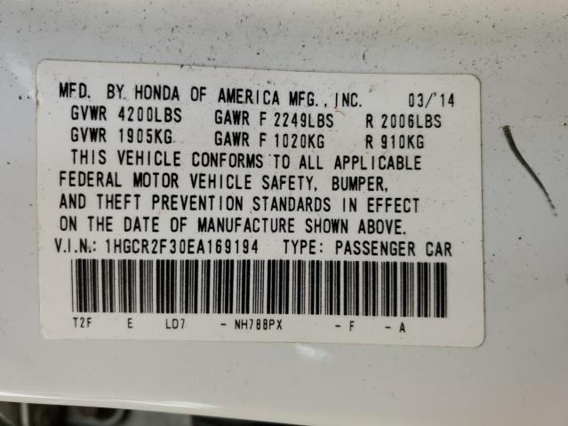 2014 HONDA ACCORD LX - 1HGCR2F30EA169194