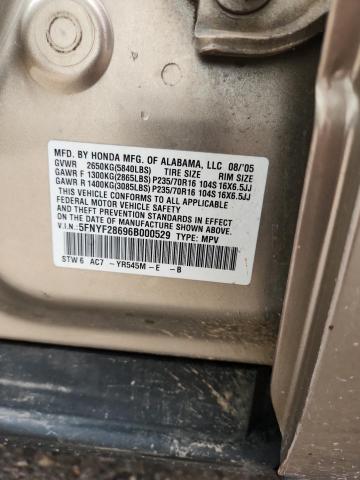 2006 HONDA PILOT EX #3282375258