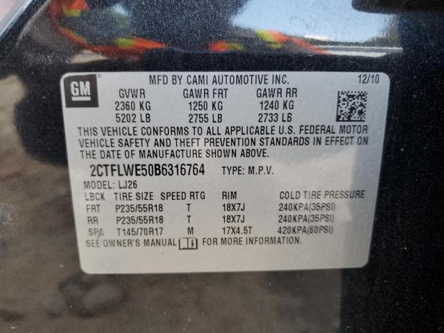 2011 GMC TERRAIN SL - 2CTFLWE50B6316764