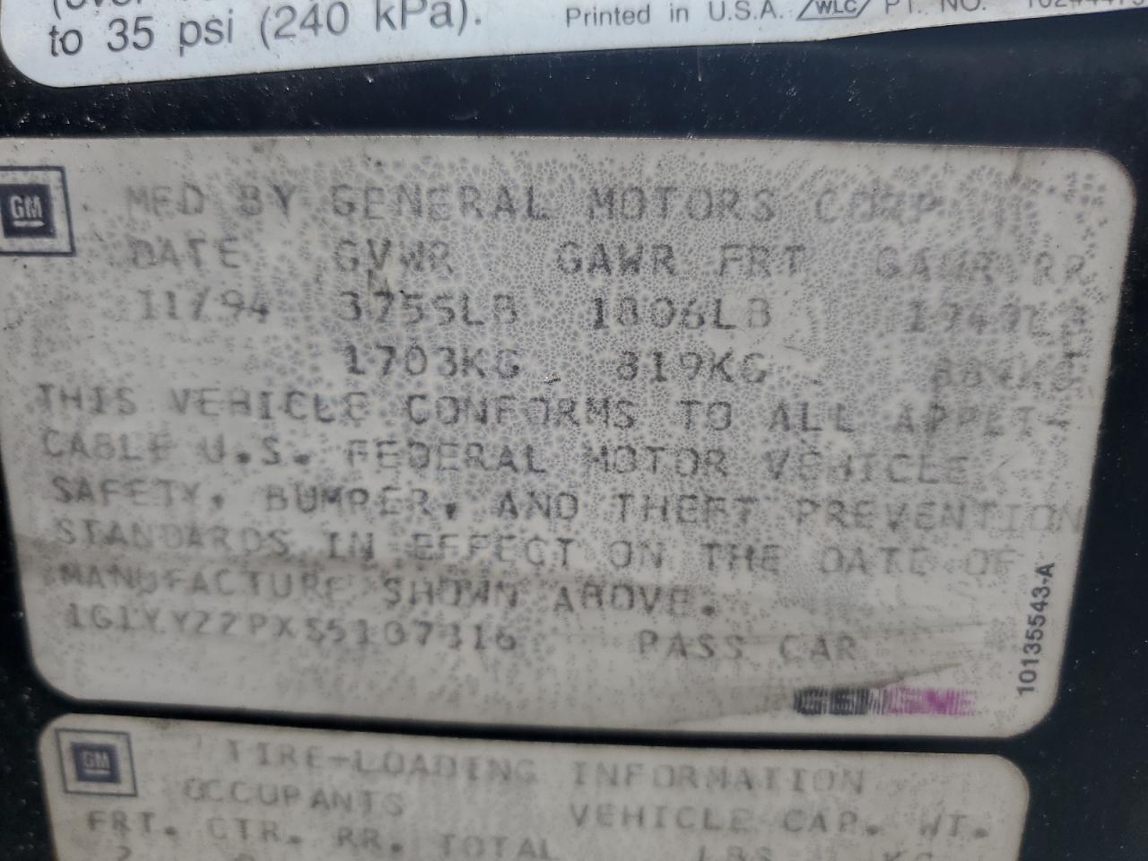 Lot #3255386437 1995 CHEVROLET CORVETTE