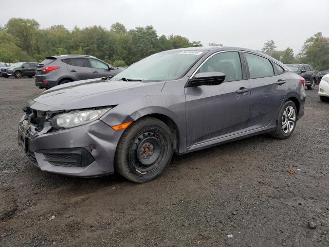 HOND CIVIC LX 2018 gray  gas 19XFC2F59JE202053 photo #1
