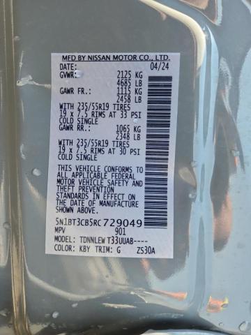 2024 NISSAN ROGUE SL 5N1BT3CB5RC729049