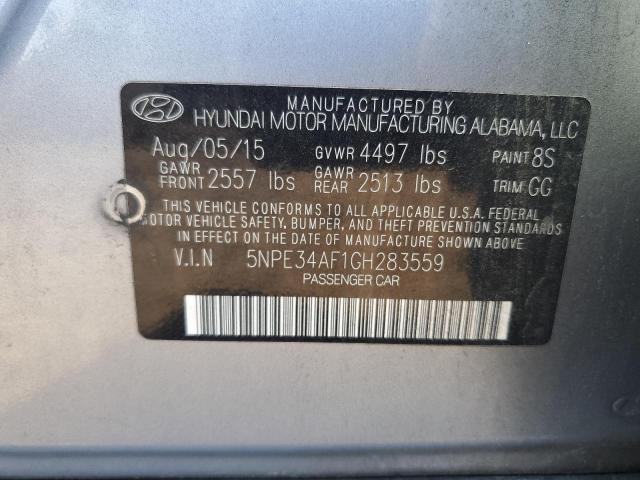 2016 HYUNDAI SONATA SPO 5NPE34AF1GH283559