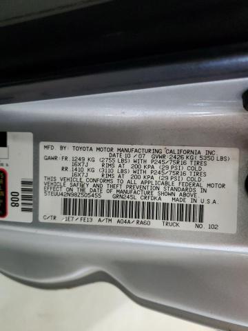 2008 TOYOTA TACOMA ACC #3235802773