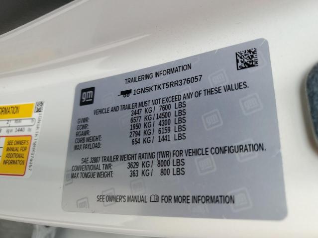 2024 CHEVROLET TAHOE K1500 HIGH COUNTRY 1GNSKTKT5RR376057