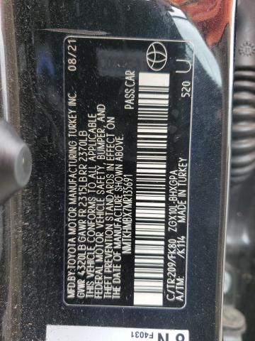 2021 TOYOTA C-HR XLE - NMTKHMBX7MR135691