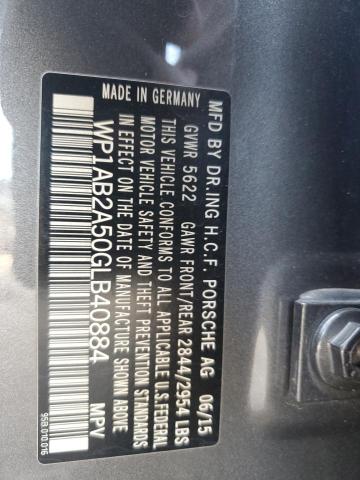 2016 PORSCHE MACAN S WP1AB2A50GLB40884