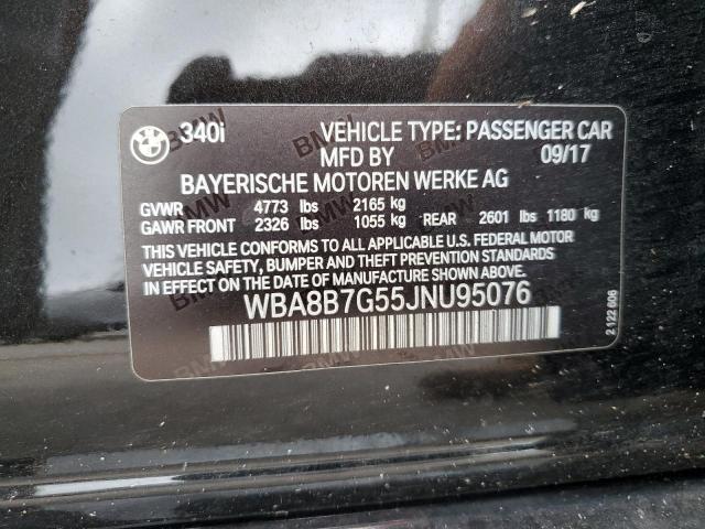 2018 BMW 340 XI WBA8B7G55JNU95076