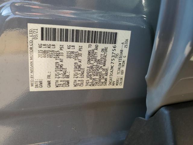 2021 NISSAN ROGUE SL 5N1AT3CA2MC753756