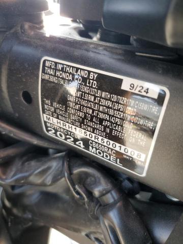2024 HONDA CB650 R MLHRH1650R5001008