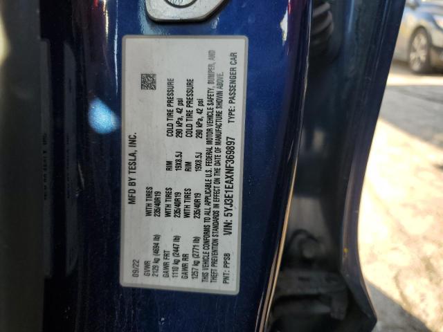 2022 TESLA MODEL 3 - 5YJ3E1EAXNF369897