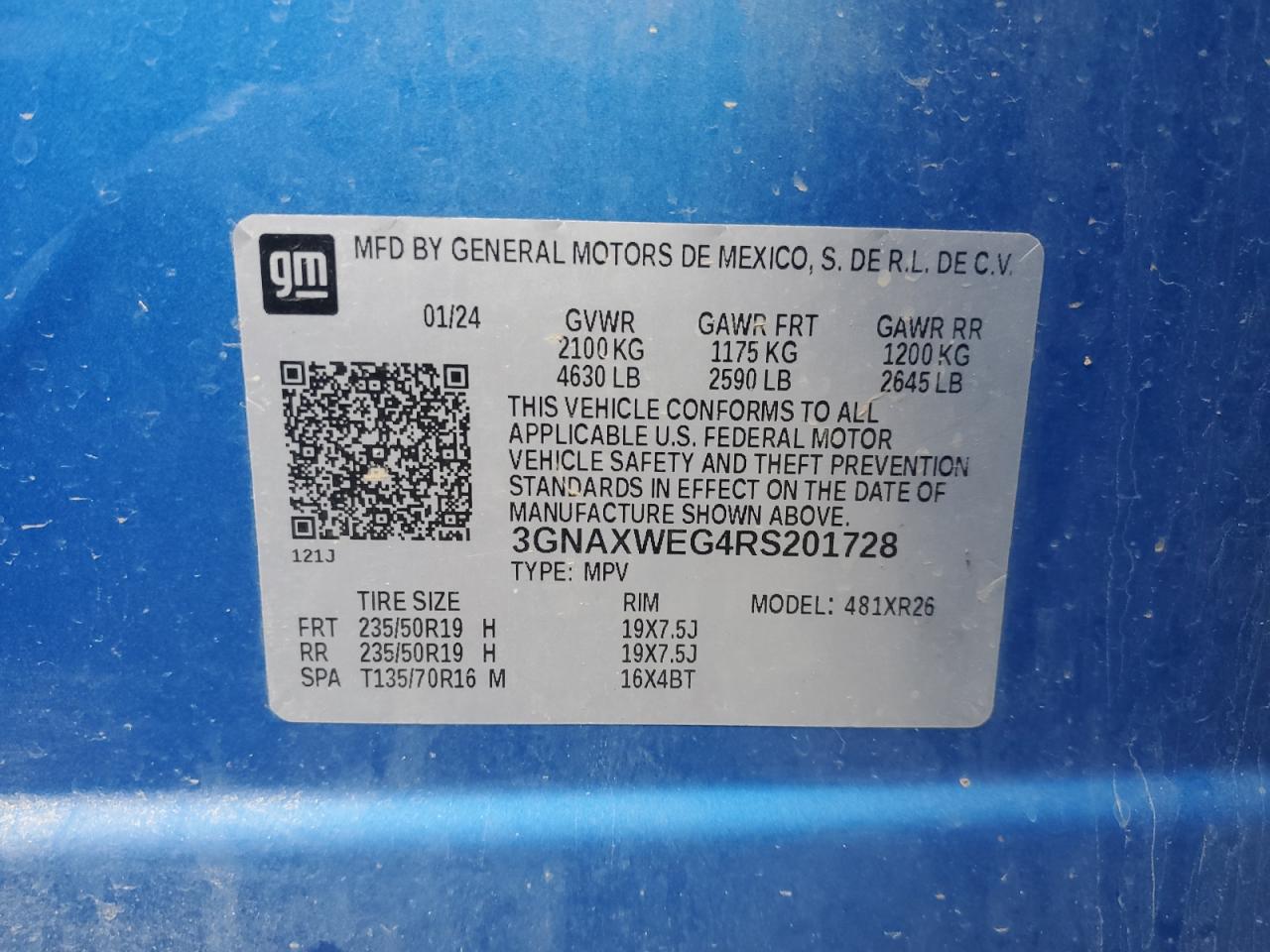 CHEVROLET EQUINOX RS