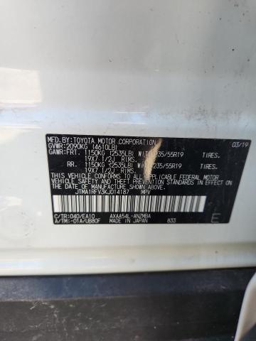 2019 TOYOTA RAV4 XLE PREMIUM - JTMA1RFV3KJ014187