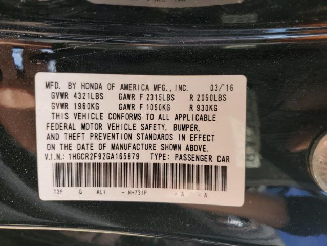 2016 HONDA ACCORD EXL - 1HGCR2F92GA165879