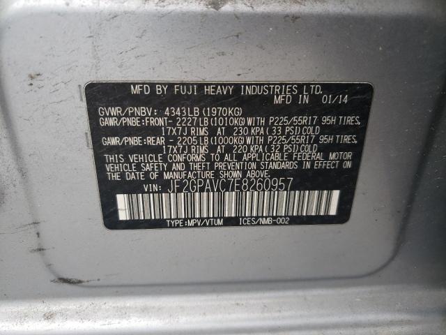 2014 SUBARU XV CROSSTR #3296250463