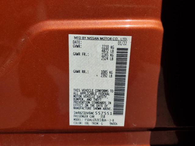 2022 NISSAN LEAF SL PL 1N4BZ1DV6NC557551