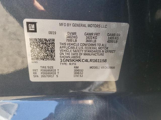 2020 CHEVROLET SUBURBAN K - 1GNSKHKC4LR161158