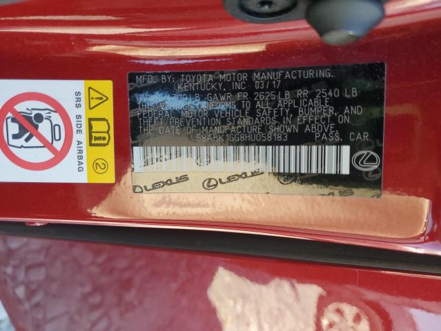 2017 LEXUS ES 350 58ABK1GG8HU058183