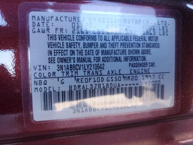 2020 NISSAN SENTRA 3N1AB8CV1LY210642