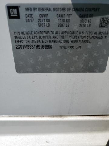 2017 CADILLAC XTS LUXURY 2G61M5S31H9160566