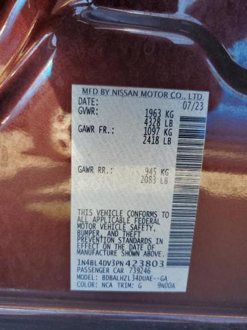 2023 NISSAN ALTIMA SV 1N4BL4DV3PN423803