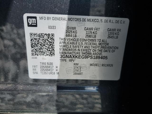 2023 CHEVROLET EQUINOX LT 3GNAXKEG9PS189405