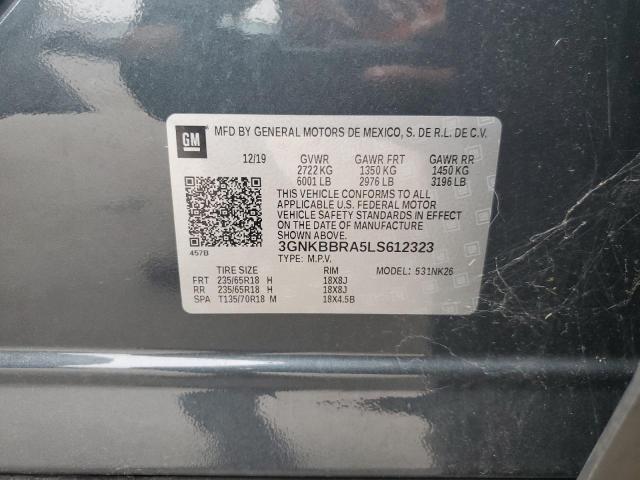 2020 CHEVROLET BLAZER 1LT 3GNKBBRA5LS612323