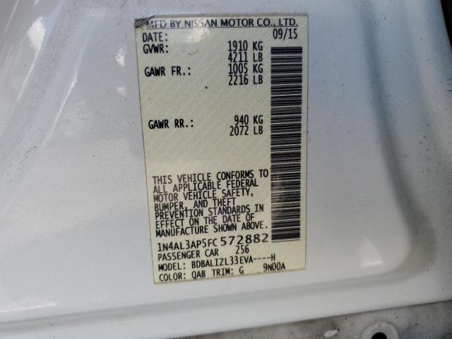 2015 NISSAN ALTIMA 2.5 #3292607608