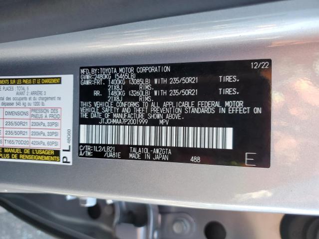 2023 LEXUS RX 350 PRE JTJCHMAA7P2001999