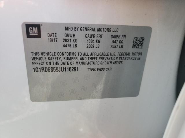 2018 CHEVROLET VOLT PREMI 1G1RD6S59JU116291