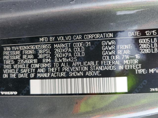 2016 VOLVO XC90 T5 YV4102KK9G1059855