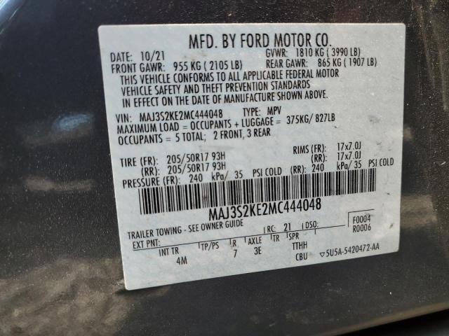 2021 FORD ECOSPORT T MAJ3S2KE2MC444048